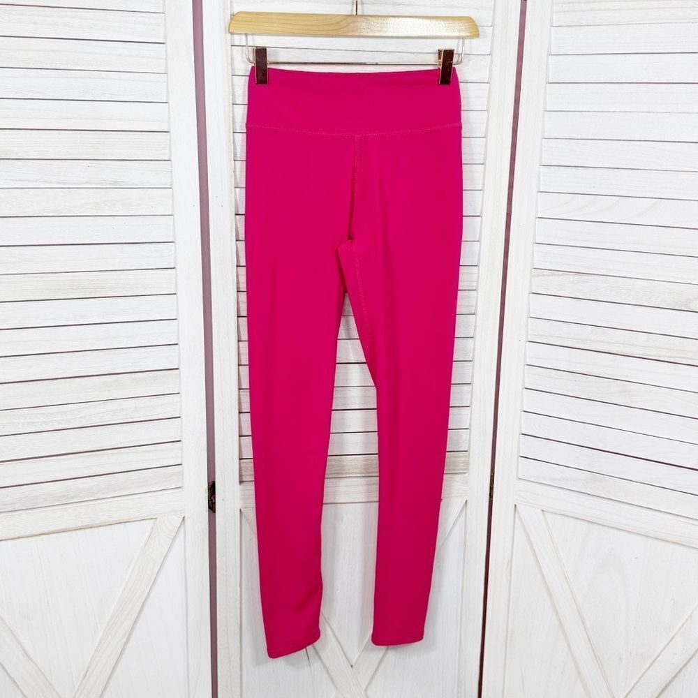 Aerie Mid Rise Ankle Length Leggings Bright Berry Pink XS